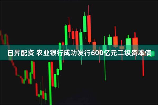 日昇配资 农业银行成功发行600亿元二级资本债