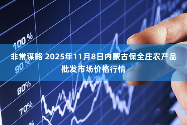 非常谋略 2025年11月8日内蒙古保全庄农产品批发市场价格行情
